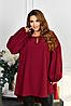 Р-ри 52-66 Вільна туніка із широкими рукавами, фото 2