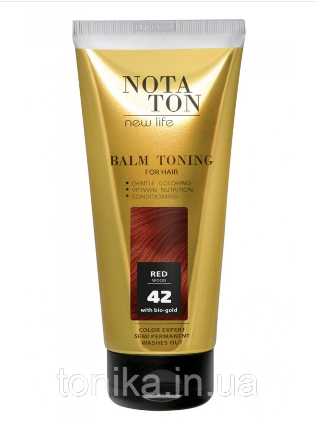 Тонувальний бальзам НОТАТОН з біозолотом ЧЕРВОНЕ ДЕРЕВО No 42 Nota Ton Тоніка, фото 1