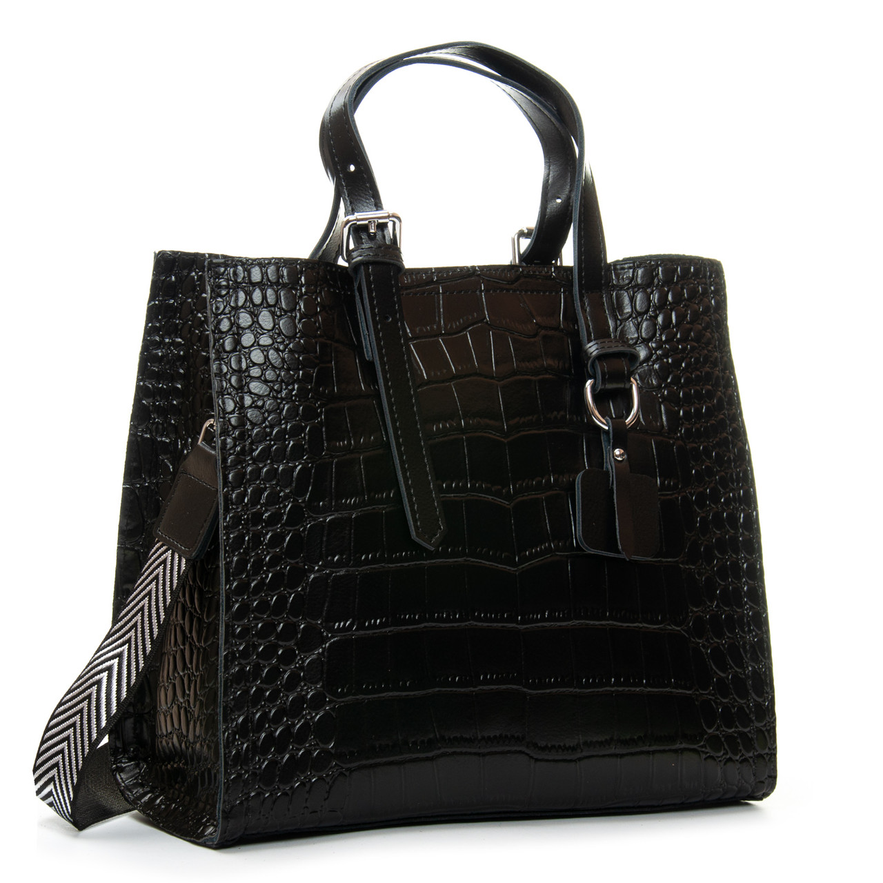 Жіноча шкіряна сумка 8800-220 black.Купити жіночі сумки із натуральної шкіри trandbags.com.ua