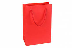 Подарунковий пакет Червоний 18х12х6см