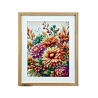 Схема для вишивання бісером Осінні квіти А3Н_559