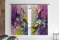 Штори з принтом «Плями фарби. Blots of paint»