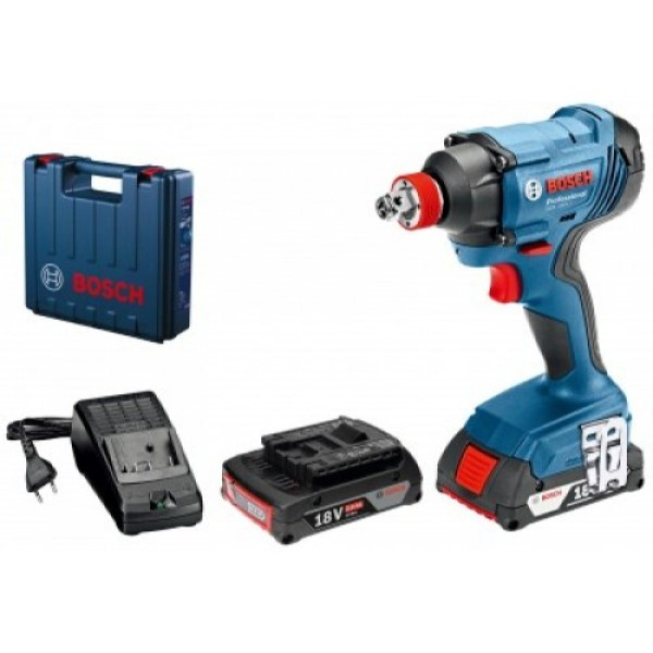 Акумуляторний ударний гайковерт Bosch GDX 180-LI (18 В, 2х2 А*год, 180 Н*м) (06019G5223), фото 1