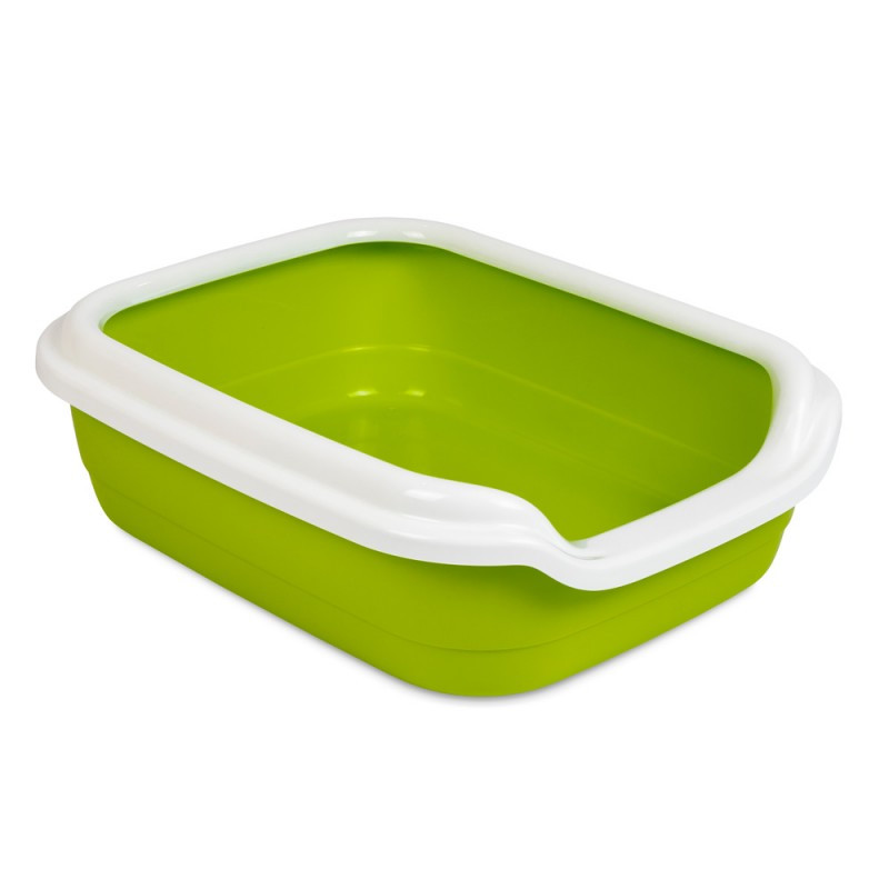 Туалет для котів і кішок Comfort L 49*39*15 см лайм Природа, фото 1