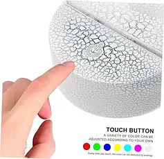 3D Нічник у формі серця з написом I Love You Приліжкова лампа LED 7 кольорів світіння, фото 3