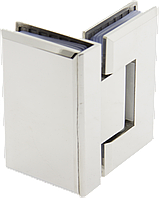 Петля для душових кабін скло - скло 90 градусів Сатин