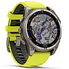 Garmin Fenix ​​8 Solar cмарт-часы 51 мм Sapphire Titanium Yellow and Graphite Silicone Band 010-02907-21, фото 8