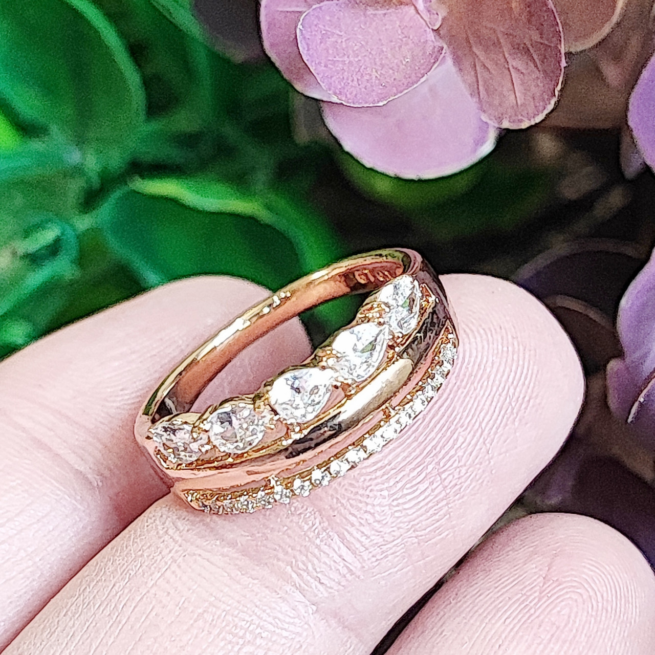 Кільце Хuping розміри:19 медичне золото позолота 18К 8493