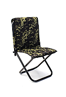 Рибальський стілець з спинкою хакі
