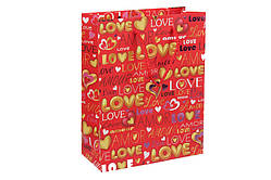 Подарунковий пакет Love 23х18х8см