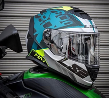 Мотошолом LS2 FF800 Storm Sprinter Matt Black Silver   ECE2206