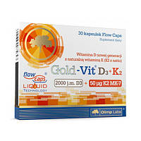 Вітамін Д3 Olimp. Gold-Vit D3 + K2 (2000 IU/50 µg) (30 caps)