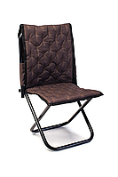 Рибальський стілець з спинкою коричневий