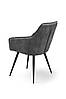 Крісло Наомі, чорний/ велюр темно-сірий, фото 5
