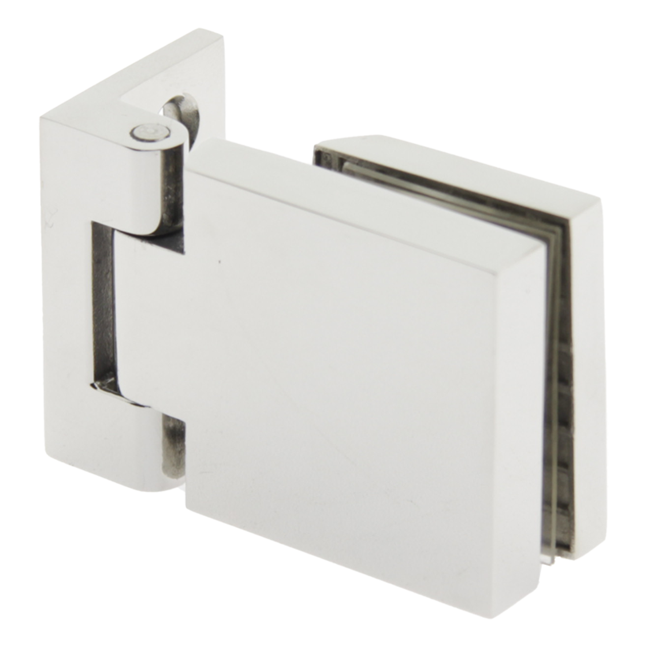 Петля скло-стіна без фіксації полірована неіржавка сталь (КП827 ПСС)