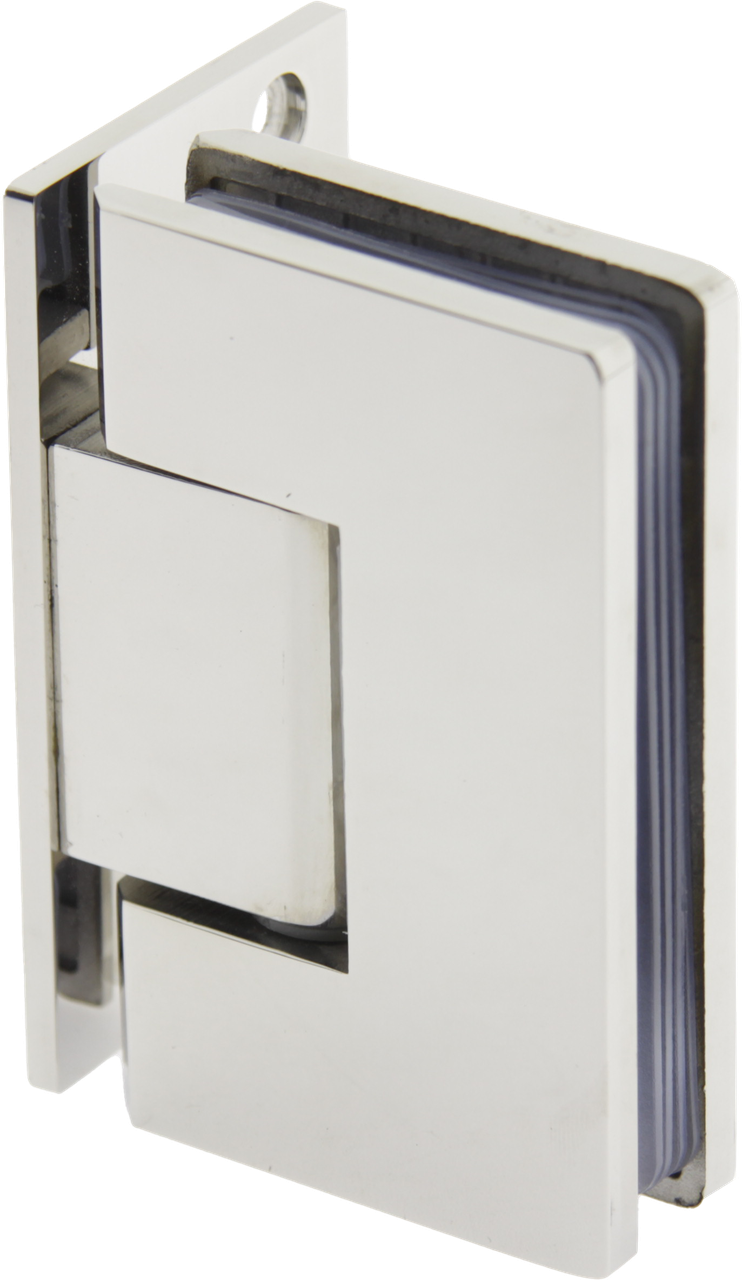 Петля скло-стіна (90°) зі зміщенням полірована неіржавка сталь (КП100В ПСС)