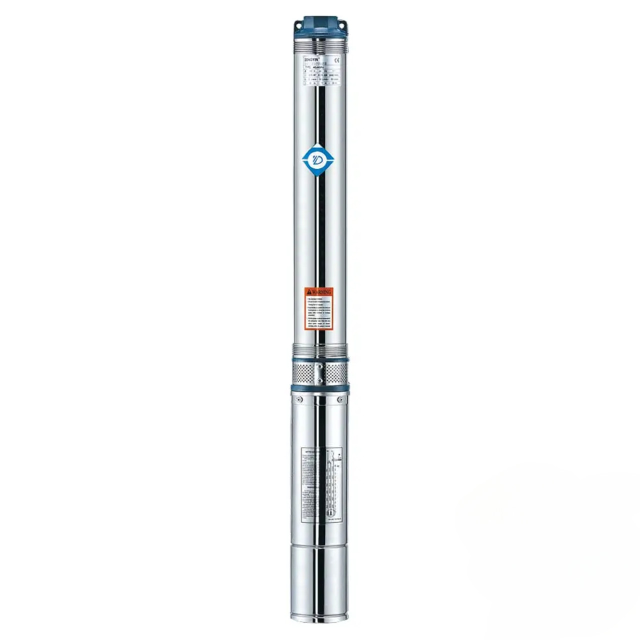 Насос свердловинний відцентровий 0.55 кВт H 65(49)м Q 45(30)л/хв Ø80мм mid AQUATICA 3QJD2-15-0.55 (778102)