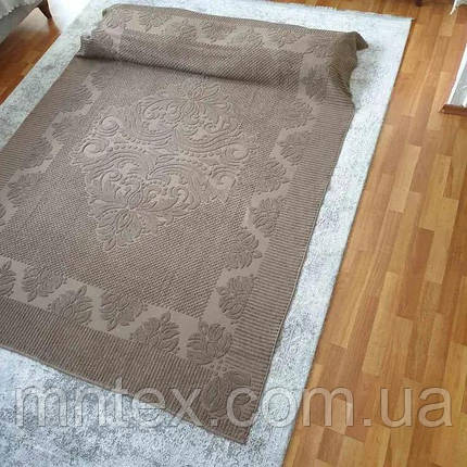 Простирадло махрове 160*220 см Zeron беж, фото 1