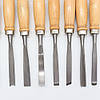 УЦІНКА! Не вистачає одного різця Набір різців по дереву 12 шт в чохлі / Інструменти для різьблення по дереву, фото 6