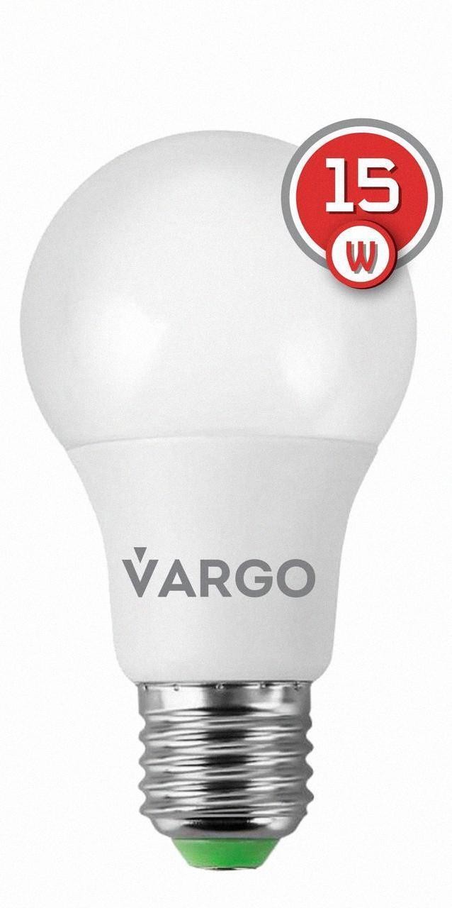 Професійна модель Варго LED лампа А65 15W E27 4000K VARGO, фото 1