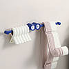 Настінний тримач для рушників з клейким кріпленням, Plastic pylon, Синій / Вішалка на стіну у ванну, фото 9