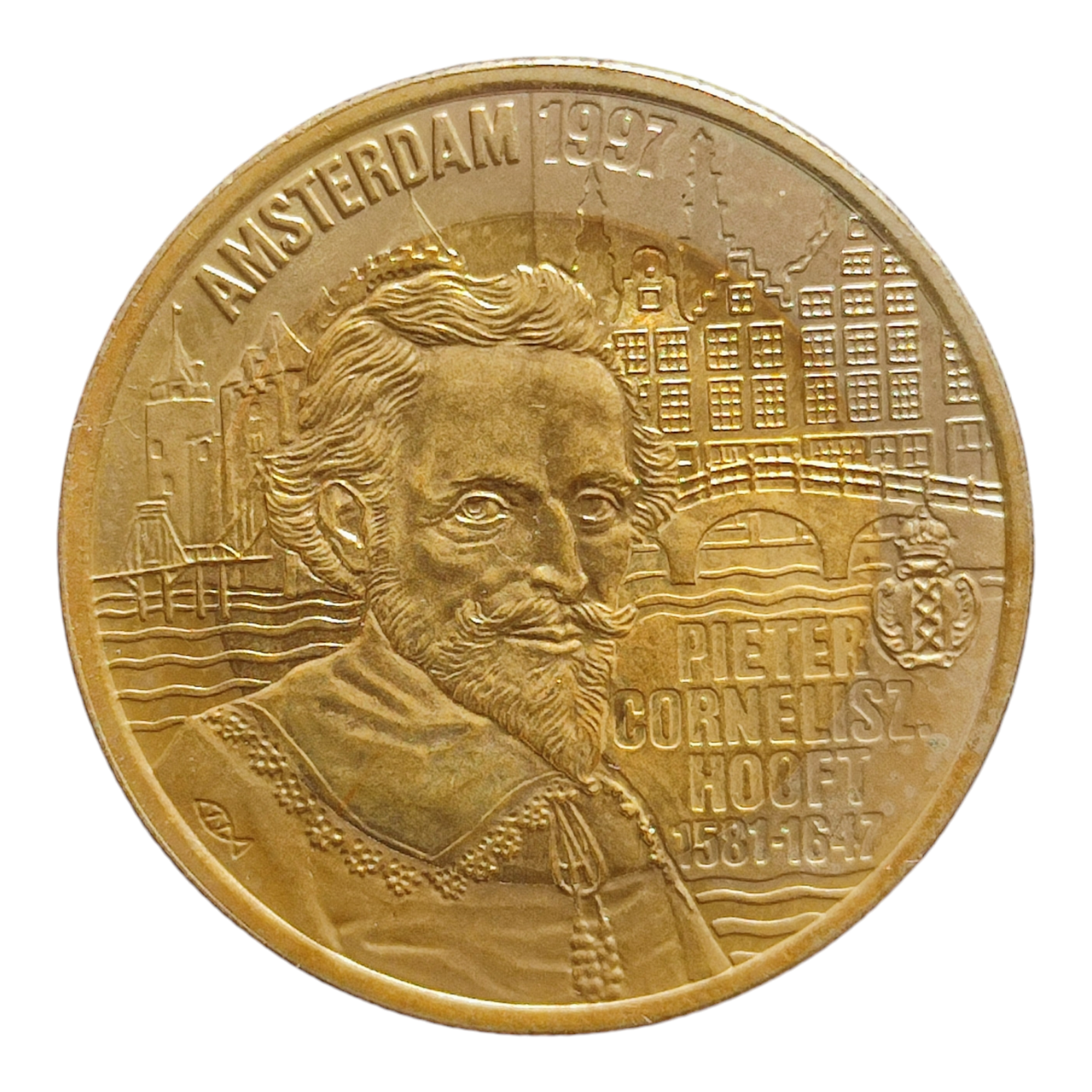 Нідерланди 10 євро, 1997 350-та річниця - Смерть П.К. Гофта, фото 1