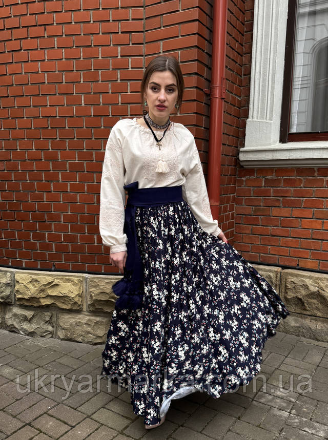 Довга спідниця в квіточку