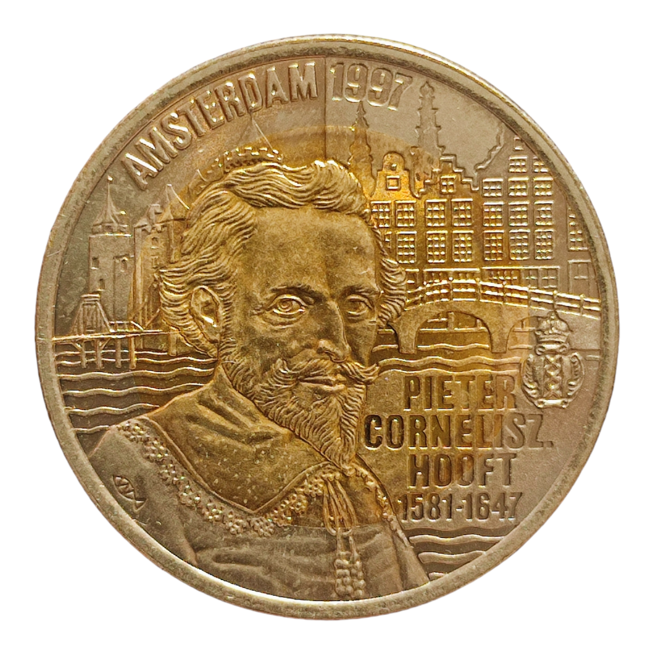 Нідерланди 10 євро, 1997 350-та річниця - Смерть П.К. Гофта, фото 1