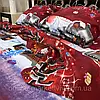 Комплект постільної білизни Бязь, Сімейний (150x215 см - 2шт), наволочка 70х70 см / Новорічна постільна білизна, фото 3