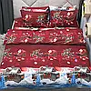 Комплект постільної білизни Бязь, Сімейний (150x215 см - 2шт), наволочка 70х70 см / Новорічна постільна білизна, фото 5