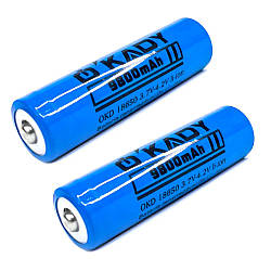 2шт Акумулятор 18650 Li-Ion, 9800 mAh, 3,7V / Акумуляторна літій-іонна батарея / Батарейка акумулятор