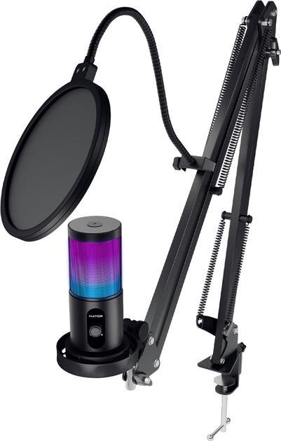 Мікрофон Hator Signify HTA-515 RGB підсвічування Pro Black