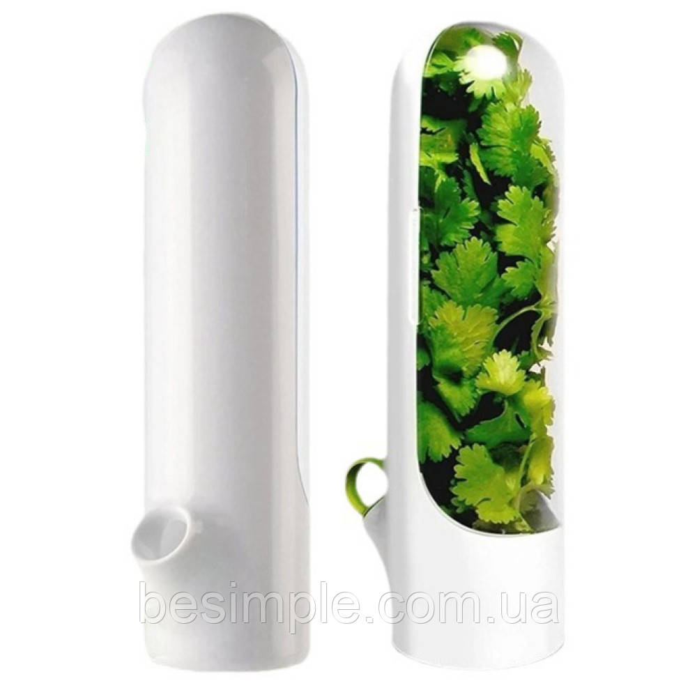 Контейнер для зберігання зелені 25см, HZ-11 / Органайзер для зелені / Ємність для зберігання зелені в холодильнику, фото 1