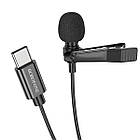Мікрофон-петличка BOROFONE BFK11 Elegant Type-C Black