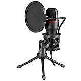 Мікрофон Defender Forte GMC 300, кабель 1.5 м, iгровий стрім мікрофон Black, фото 3