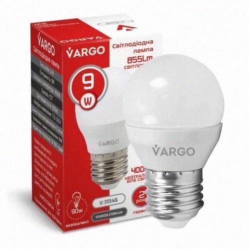 Професійна модель Варго LED лампа VARGO G45 9W E27 855lm 6000K (V-117970)