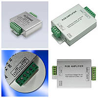 Підсилювач 12В для світлодіодної (LED) стрічки RGB 12А 144Вт (можна використовувати і з одноколірною стрічкою)