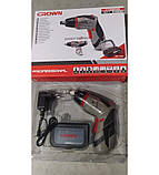 Акумуляторна викрутка CROWN CT22025, фото 2