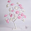 Настільний світильник Дерево з трояндами, від мережі, 45см, 24 LED, Теплий білий / Декоративний нічник лампа, фото 3