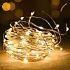 Гірлянда роса від USB, 3м, 30LED, Теплий білий / Світлодіодна гірлянда на ялинку / Новорічна LED гірлянда, фото 8