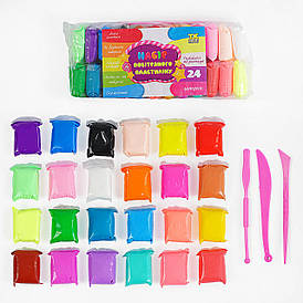 Повітряний пластилін C 64772 "TK Group", 24 кольори, у пакеті