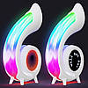 Настільна RGB лампа, з годинником і колонкою, від USB у вигляді черепашки / Лампа нічник / Колонка нічник / Нічник лампа, фото 5