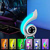 Настільна RGB лампа, з годинником і колонкою, від USB у вигляді черепашки / Лампа нічник / Колонка нічник / Нічник лампа, фото 7