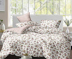 Двоспальний комплект постільної білизни євро 200*220 ранфорс на блискавці (23511)