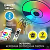 Керована музична світлодіодна люстра Esllse SONG R RGB 80Вт з динаміком і додатком для смартфону APP 480x75мм, фото 5