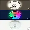Керована музична світлодіодна люстра Esllse SONG R RGB 80Вт з динаміком і додатком для смартфону APP 480x75мм, фото 7