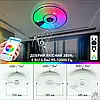 Керована музична світлодіодна люстра Esllse SONG R RGB 80Вт з динаміком і додатком для смартфону APP 480x75мм, фото 8