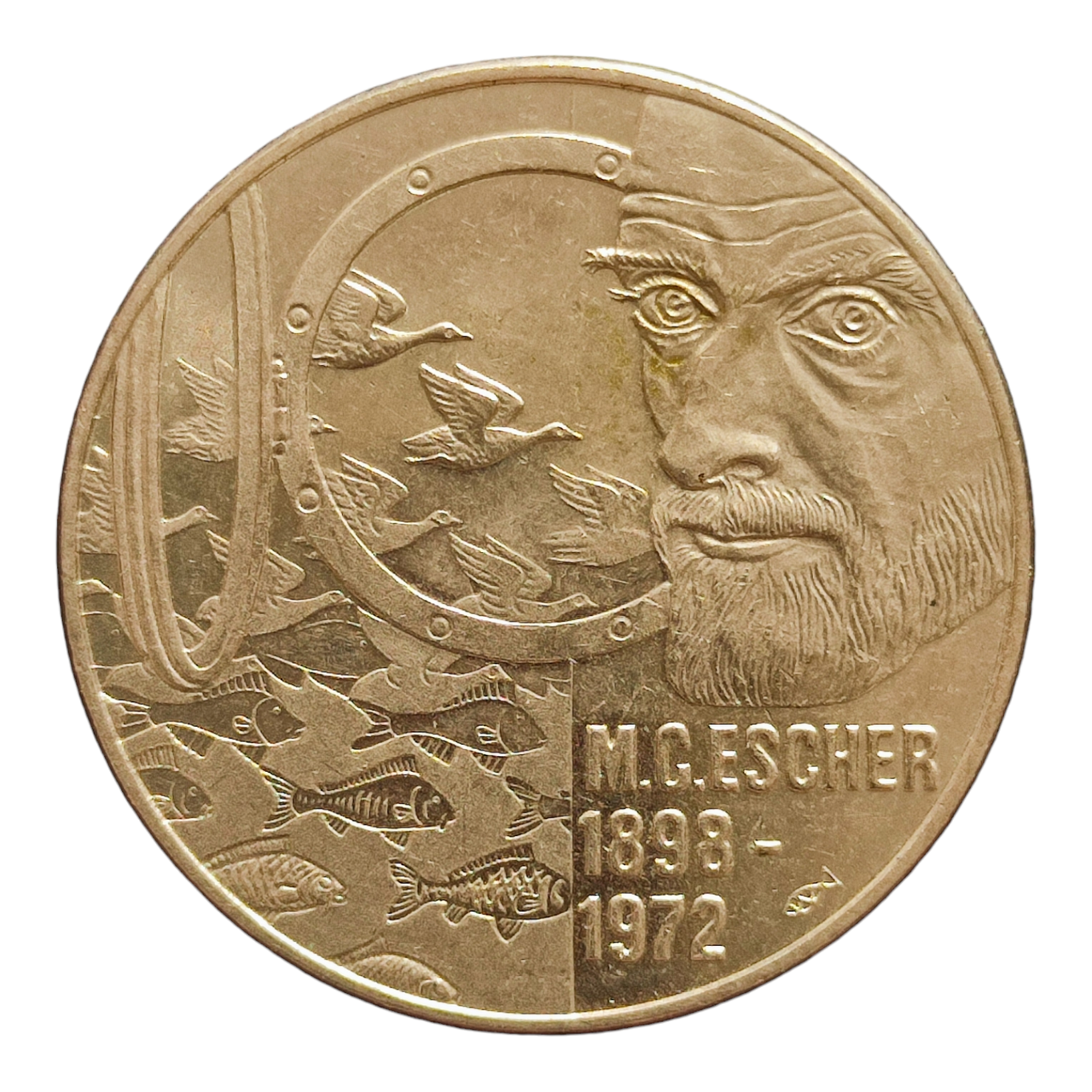 Нідерланди 5 євро, 1998 100-та річниця - День народження Мауріца Корнеліса Ешера