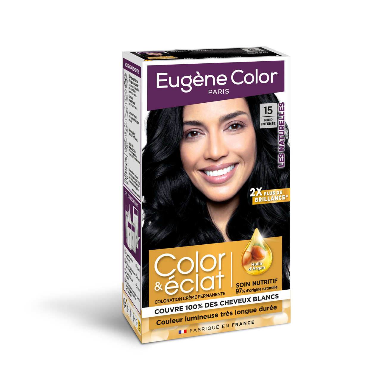 Стійка Фарба без Аміаку Eugene Color Paris Color & Eclat 15 Чорний 115 мл