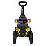 Дитячий квадроцикл з батьківською ручкою та мотором Bambi Racer M 4803EL-6 жовтий, фото 3